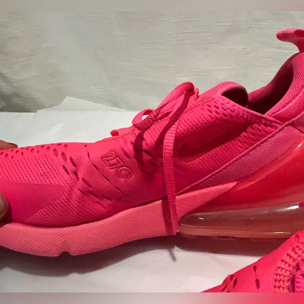 Nike‎ Air 270s Triple University Women's Bold Pink Sneakers  colorful athleisure